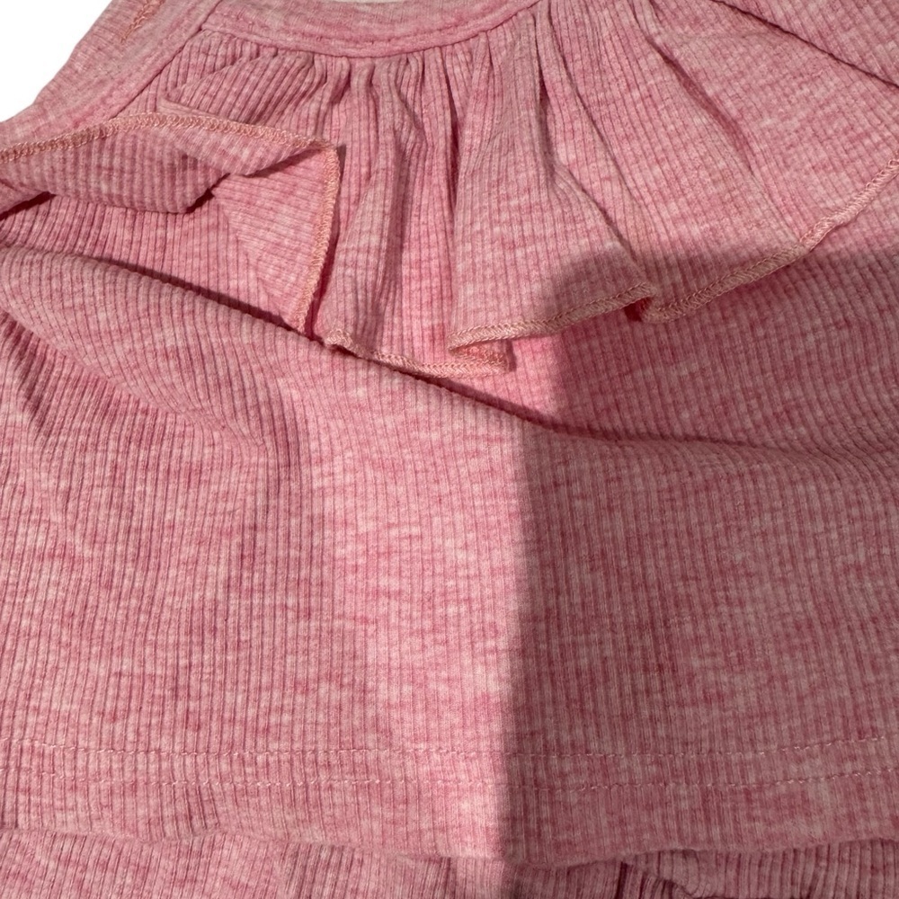 FABLE & FORD Pink Ribbed Ruffled Set - size 3 - Picture 2 of 4
